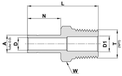 Reducing Male Adapter