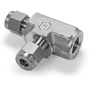 Run Tee, 316 SS, 3/8" OD Compression x 3/8" OD Compression x 1/2" FNPT