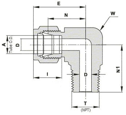 Reducing Male 90° Elbow