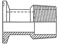 Adapter, MNPT x Ladish&reg; Tri-Clamp&reg;, PolyPro, Size: 1/4" x 1"