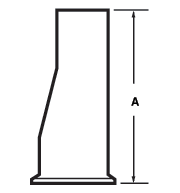 aaaEccentric Reducers Tri-Clamp® x Butt Weld PL Finish