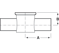 aaaButt Weld x Butt Weld x Tri-Clamp® Tees PM Finish