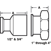 aaaFemale Adapters PL Finish