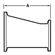 aaaEccentric Reducers Both Ends Tri-Clamp® PM Finish