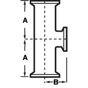 aaaAll Ends Tri-Clamp® Tees PM Finish