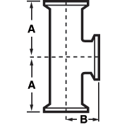 aaaAll Ends Tri-Clamp® Tees PM Finish