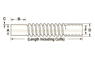 Convoluted PTFE Unreinforced Tubing