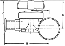 ZDL Manual Diaphragm Valve, EPDM Dia