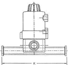 ZDL Spring Close Actuated Diaphragm Valve, EPDM Dia