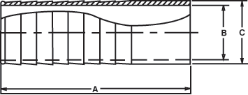 aaa316L SS Unpolished Tube OD B/W Rubber Hose Barb Blank #1