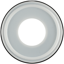 thumbnail image 2 of HFS 12" Tri Clamp Sanitary PTFE Envelope Gasket With Viton Filler – EXA-GASKET-VP-12IN 2 of 6